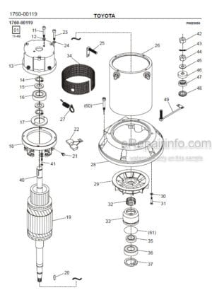 Photo 5 - Toyota 7LOP12 7LOP12P Spare Parts Catalogue Order Picking Truck 244869 SN969874-