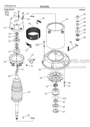 Photo 5 - Toyota 7LOP12 7LOP12P Spare Parts Catalogue Order Picking Truck 238210 SN959169-
