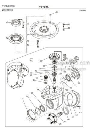 Photo 4 - Toyota 7LOP25 7LOP25P Spare Parts Catalogue Order Picking Truck 232294 SN940212-