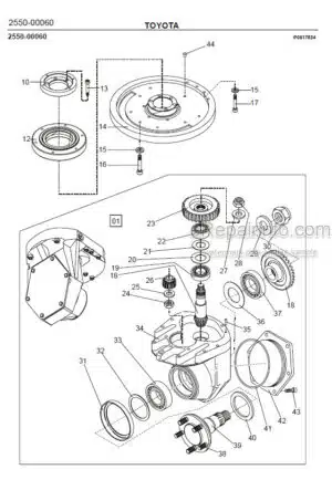 Photo 2 - Toyota 7LOP25 7LOP25P Spare Parts Catalogue Order Picking Truck 232294 SN940212-