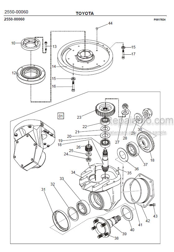 Photo 1 - Toyota 7LOP25 7LOP25P Spare Parts Catalogue Order Picking Truck 232294 SN940212-