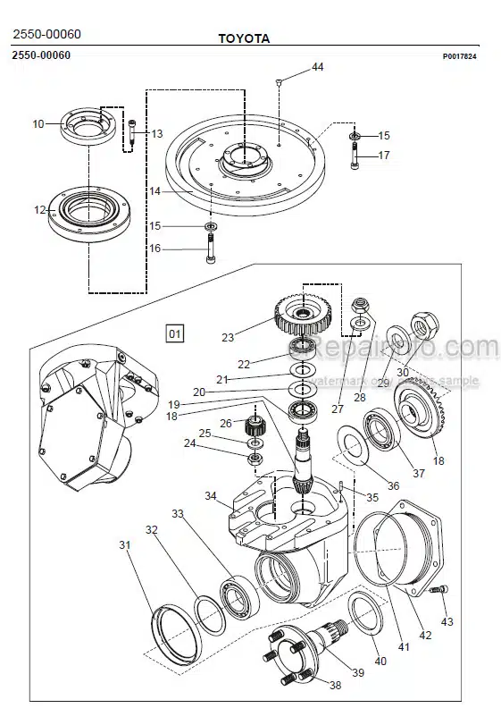 Photo 1 - Toyota 7LOP25 7LOP25P Spare Parts Catalogue Order Picking Truck 232294 SN940212-