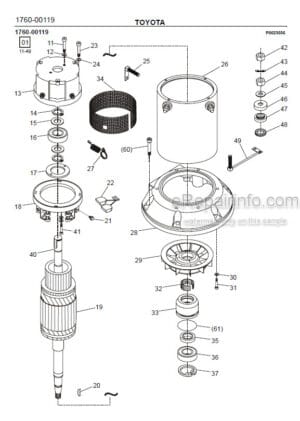 Photo 5 - Toyota LOP10 Spare Parts Catalogue Order Picking Truck 216299 SN701490-