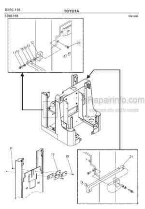 Photo 5 - Toyota 7PLL24 Spare Parts Catalogue Powered Pallet Truck 201149 SN432704-