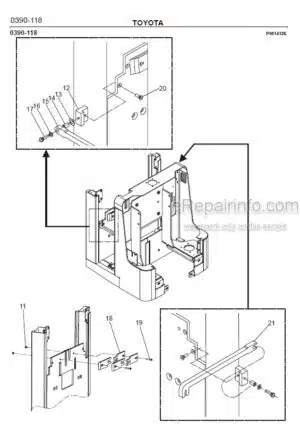 Photo 12 - Toyota 7PLL24 Spare Parts Catalogue Powered Pallet Truck 201149 SN432704-
