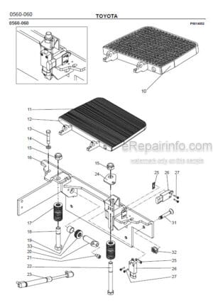 Photo 4 - Toyota 7PLL24 Spare Parts Catalogue Powered Pallet Truck 202260 SN438898-