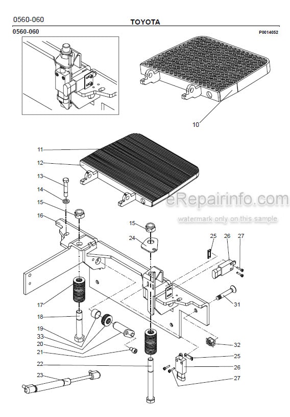 Photo 1 - Toyota 7PLL24 Spare Parts Catalogue Powered Pallet Truck 202260 SN438898-