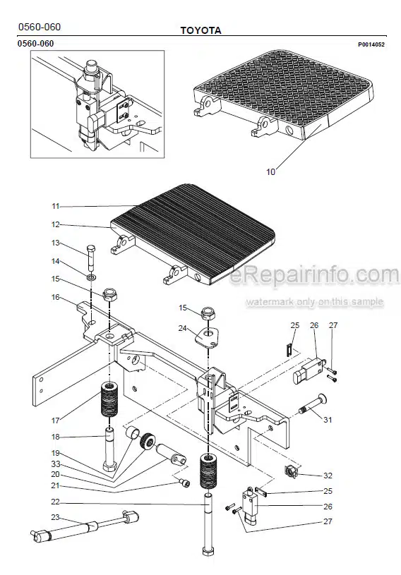 Photo 1 - Toyota 7PLL24 Spare Parts Catalogue Powered Pallet Truck 202260 SN438898-