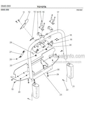 Photo 3 - Toyota 7PLL24 Spare Parts Catalogue Powered Pallet Truck 202602 SN434185-