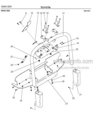 Photo 10 - Toyota 7PLL24 Spare Parts Catalogue Powered Pallet Truck 202602 SN434185-