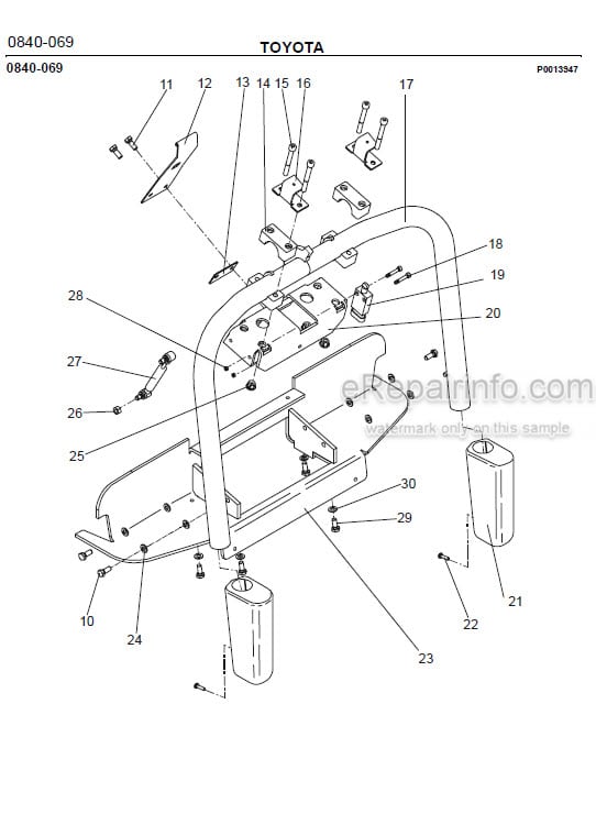Photo 1 - Toyota 7PLL24 Spare Parts Catalogue Powered Pallet Truck 202602 SN434185-