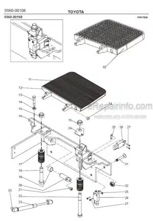 Photo 3 - Toyota 7PLL24 Spare Parts Catalogue Powered Pallet Truck 215172 SN708318-