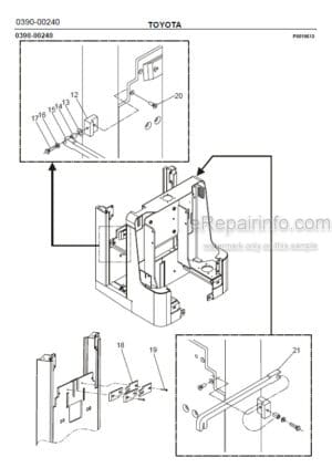 Photo 7 - Toyota 7PLL24 Spare Parts Catalogue Powered Pallet Truck 218935 SN718954-