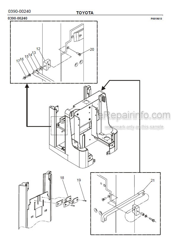 Photo 1 - Toyota 7PLL24 Spare Parts Catalogue Powered Pallet Truck 218935 SN718954-