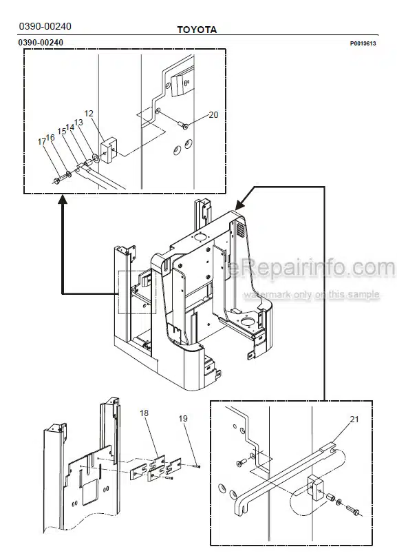 Photo 1 - Toyota 7PLL24 Spare Parts Catalogue Powered Pallet Truck 218935 SN718954-