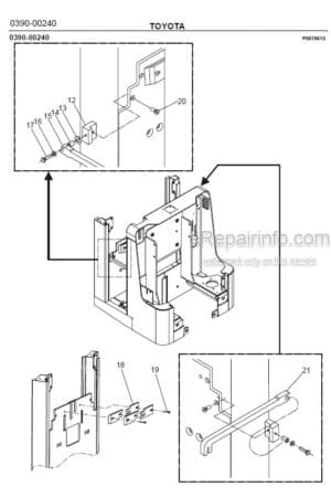 Photo 6 - Toyota 7PLL24 Spare Parts Catalogue Powered Pallet Truck 219227 SN723981-