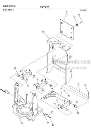 Photo 5 - Toyota 7PLL24 Spare Parts Catalogue Powered Pallet Truck 221003 SN730980-