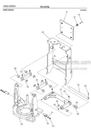 Photo 12 - Toyota 7PLL24 Spare Parts Catalogue Powered Pallet Truck 221003 SN730980-