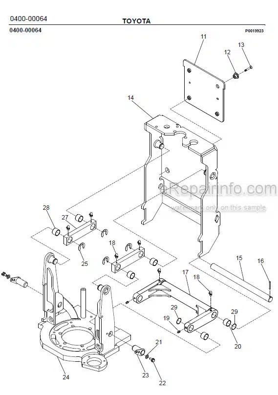 Photo 1 - Toyota 7PLL24 Spare Parts Catalogue Powered Pallet Truck 221003 SN730980-