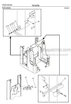 Photo 11 - Toyota 7PLL24 Spare Parts Catalogue Powered Pallet Truck 222654 SN744741-