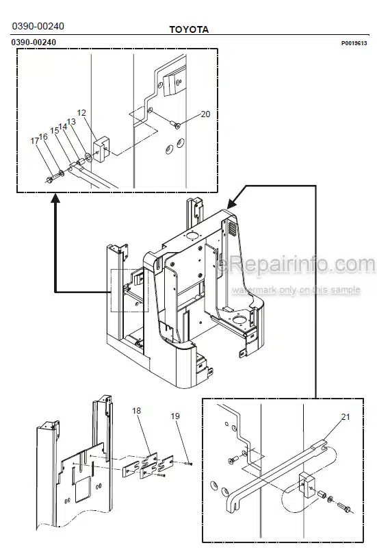 Photo 1 - Toyota 7PLL24 Spare Parts Catalogue Powered Pallet Truck 222654 SN744741-