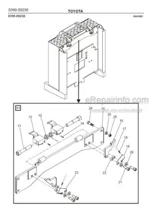 Photo 9 - Toyota 7PLL24 Spare Parts Catalogue Powered Pallet Truck 244863 SN971035-