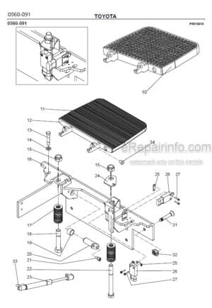 Photo 5 - Toyota 7PLL24 Spare Parts Catalogue Powered Pallet Truck 211948 SN571086-