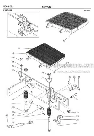 Photo 8 - Toyota 7PLL24 Spare Parts Catalogue Powered Pallet Truck 208827 SN560685-