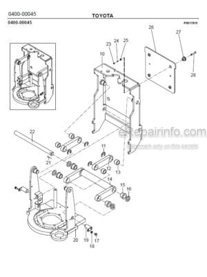 Photo 12 - Toyota 7PLL24 Spare Parts Catalogue Powered Pallet Truck 211948 SN571086-