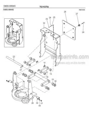 Photo 7 - Toyota 7PLL24 Spare Parts Catalogue Powered Pallet Truck 211948 SN571086-