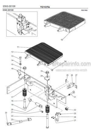 Photo 11 - Toyota 7PLL24 Spare Parts Catalogue Powered Pallet Truck 212118 SN578959-
