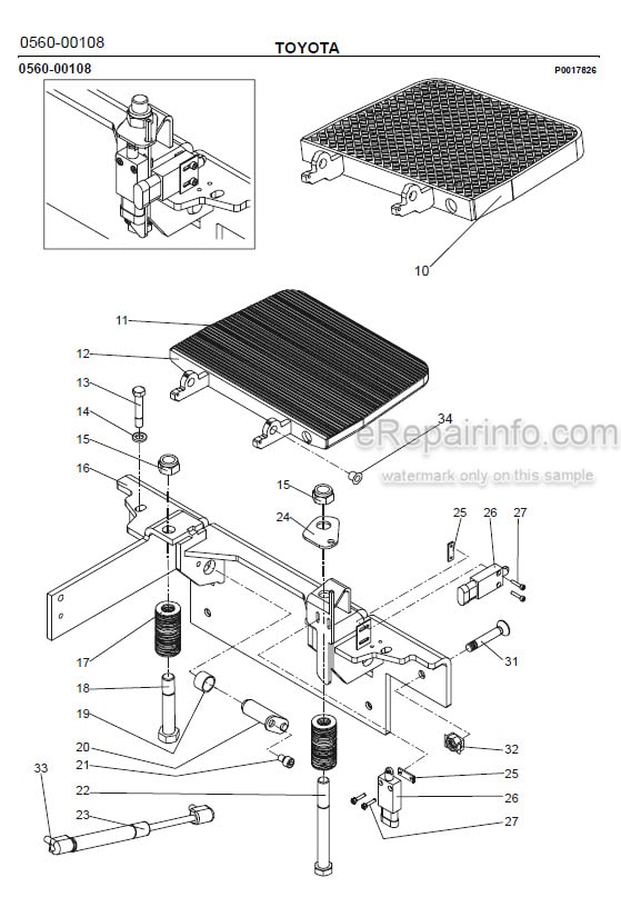 Photo 1 - Toyota 7PLL24 Spare Parts Catalogue Powered Pallet Truck 212118 SN578959-