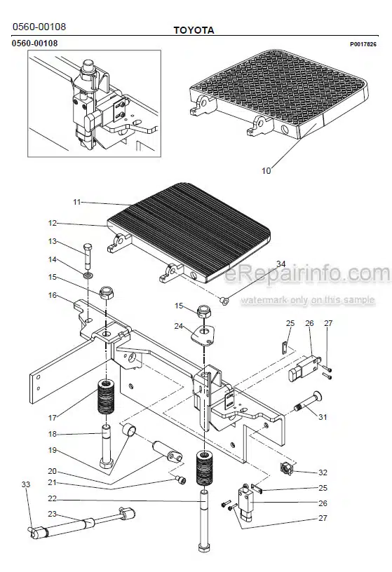 Photo 1 - Toyota 7PLL24 Spare Parts Catalogue Powered Pallet Truck 212118 SN578959-