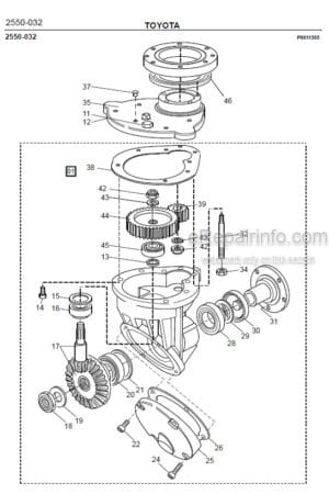 Photo 6 - Toyota 7PM18 7PM20 7PM20N Spare Parts Catalogue Powered Pallet Truck 181982 SN410997-