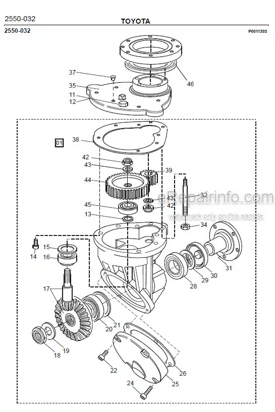 Photo 1 - Toyota 7PM18 7PM20 7PM20N Spare Parts Catalogue Powered Pallet Truck 181982 SN410997-