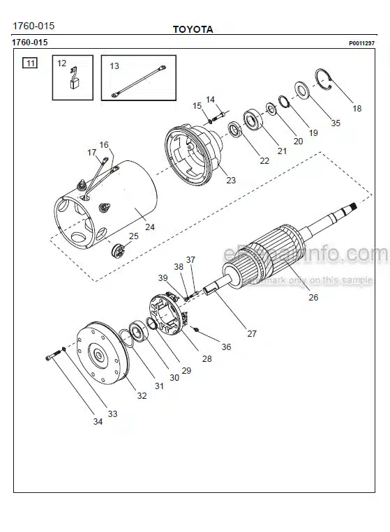 Photo 1 - Toyota 7PM18 7PM20 7PM20N Spare Parts Catalogue Powered Pallet Truck 182902 SN413000-
