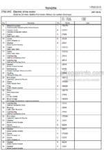 Photo 4 - Toyota 7PM18 7PM20 7PM20N Spare Parts Catalogue Powered Pallet Truck 202596 SN434185-