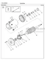 Photo 2 - Toyota 7PM18 7PM20 7PM20N Spare Parts Catalogue Powered Pallet Truck 210494 SN570989-