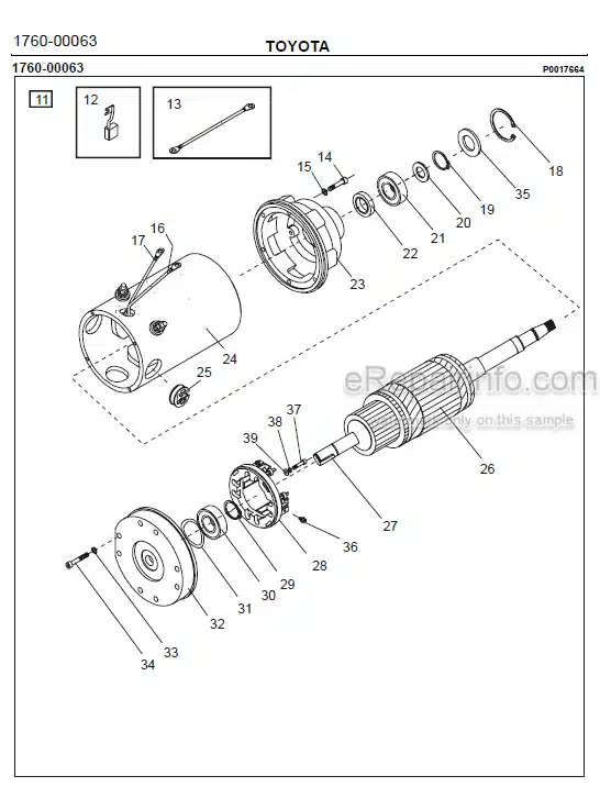 Photo 1 - Toyota 7PM18 7PM20 7PM20N Spare Parts Catalogue Powered Pallet Truck 210494 SN570989-