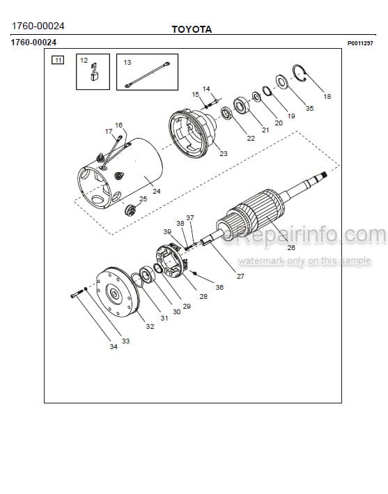 Photo 1 - Toyota 7PM18 7PM20 7PM20N Spare Parts Catalogue Powered Pallet Truck 213796 SN583112-