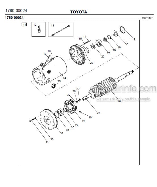 Photo 1 - Toyota 7PM18 7PM20 7PM20N Spare Parts Catalogue Powered Pallet Truck 214451 SN589637-