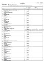 Photo 4 - Toyota 7PM18 7PM20 7PM20N Spare Parts Catalogue Powered Pallet Truck 214451 SN589637-