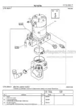 Photo 2 - Toyota 7PM18 7PM20 7PM20N Spare Parts Catalogue Powered Pallet Truck 232981 SN936513-