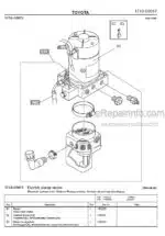 Photo 2 - Toyota 7PM18 7PM20 7PM20N Spare Parts Catalogue Powered Pallet Truck 243221 SN963650-