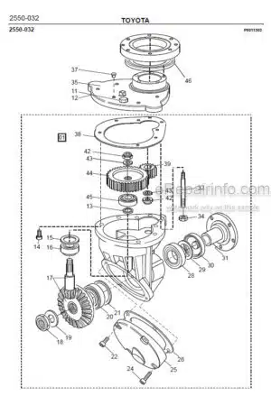 Photo 5 - Toyota 7PM18 7PM20 7PM20N Spare Parts Catalogue Powered Pallet Truck 201143 SN432442-