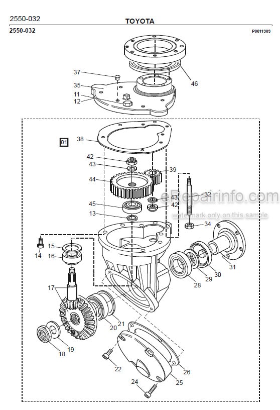 Photo 1 - Toyota 7PM18 7PM20 7PM20N Spare Parts Catalogue Powered Pallet Truck 201143 SN432442-