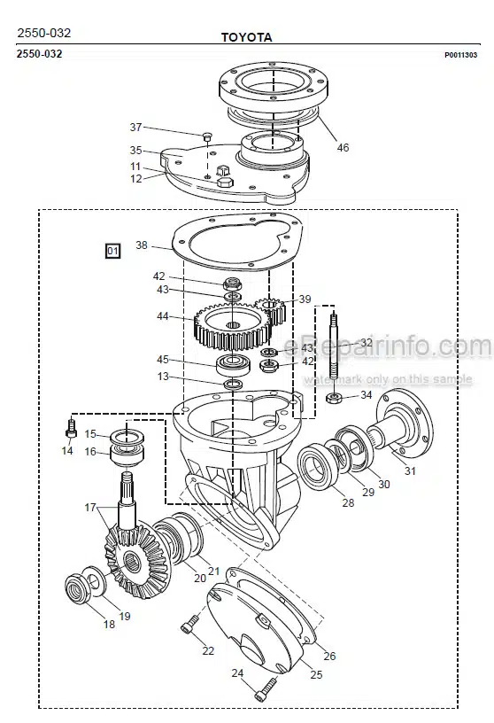 Photo 1 - Toyota 7PM18 7PM20 7PM20N Spare Parts Catalogue Powered Pallet Truck 201143 SN432442-
