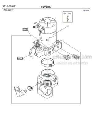 Photo 6 - Toyota 7PML20-6 7PML20-8 Spare Parts Catalogue Powered Pallet Truck 210497 SN570989-