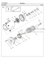 Photo 2 - Toyota 7PML20-6 7PML20-8 Spare Parts Catalogue Powered Pallet Truck 212235 SN574415-