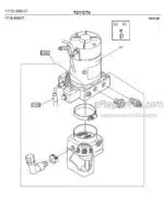 Photo 2 - Toyota 7PML20-6 7PML20-8 Spare Parts Catalogue Powered Pallet Truck 213285 SN580443-